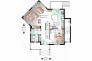 Country Style House Plan - 3 Beds 1.5 Baths 1656 Sq/Ft Plan #23-2191 