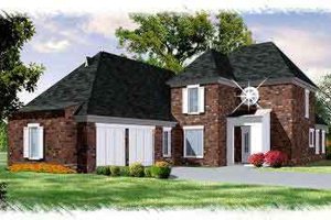 Home Plan - European Exterior - Front Elevation Plan #15-280
