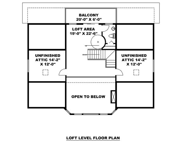 Home Plan - Beach Floor Plan - Upper Floor Plan #117-896