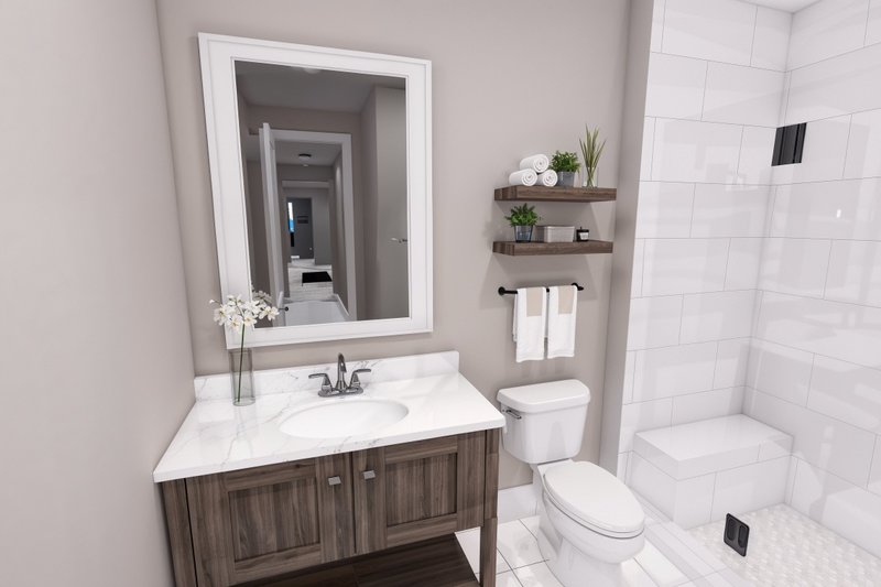 House Design - Interior - Bathroom 2 for Farmhouse House Plan #51-1449 - 4 bed, 4 bath