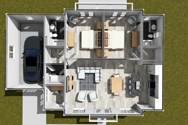 House Blueprint - Cottage Floor Plan - Main Floor Plan #513-2369