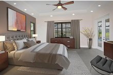 Architectural House Design - Mediterranean Interior - Master Bedroom Plan #938-90