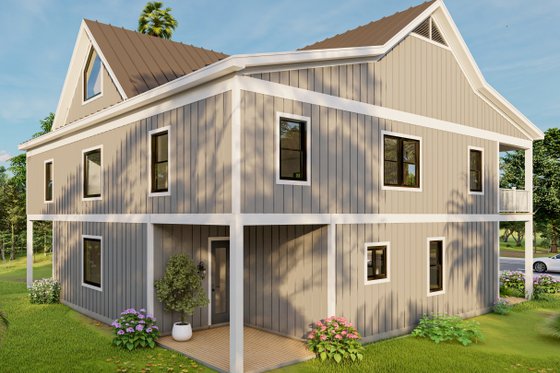 Exterior - Other Elevation for Beach House Plan #932-1110 - 2 bed, 3 bath