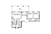 Mediterranean Style House Plan - 4 Beds 3.5 Baths 2893 Sq/Ft Plan #1-703 