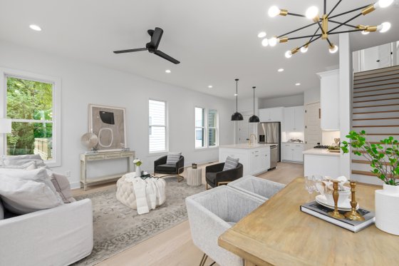 Interior - Family Room 1 for Modern House Plan #1085-4 - 3 bed, 2.5 bath