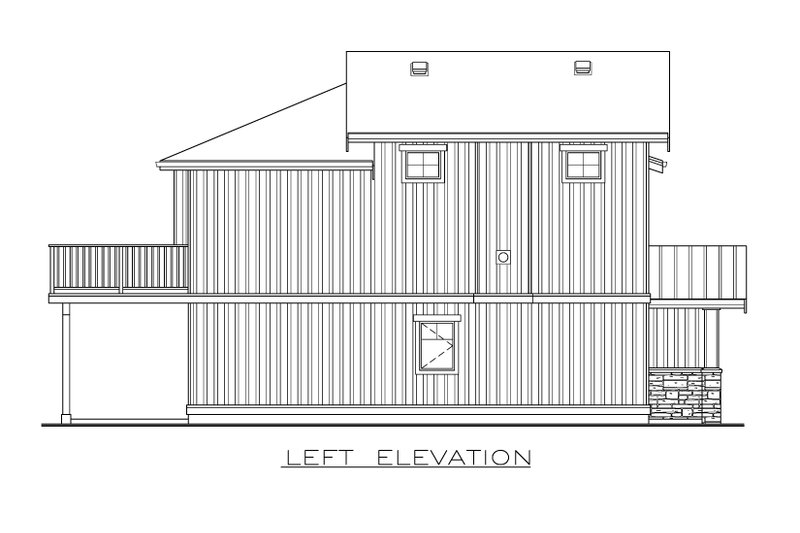Dream House Plan - Exterior - Other Elevation for Farmhouse House Plan #1100-36 - 3 bed, 2 bath
