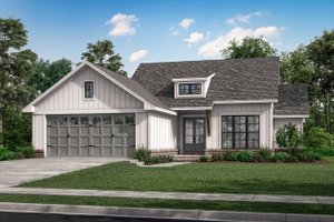 Exterior - Front Elevation 3 for Farmhouse House Plan #430-253 - 3 bed, 2 bath