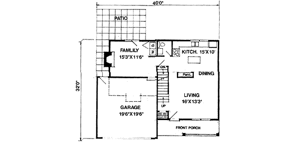 Farmhouse Floor Plan - Main Floor Plan #116-189