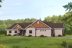 Ranch Exterior - Front Elevation Plan #117-940