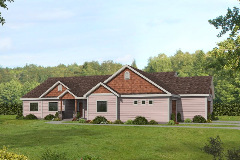 Dream House Plan - Ranch Exterior - Front Elevation Plan #117-940