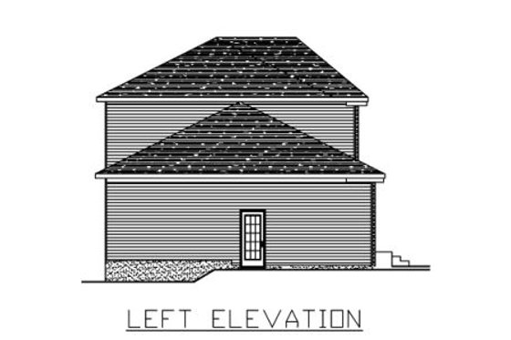 Exterior - Other Elevation for European House Plan #138-262 - 3 bed, 1.5 bath