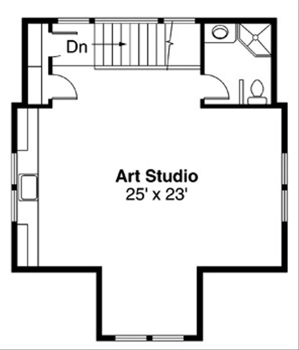 Craftsman Floor Plan - Upper Floor Plan #124-635