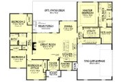 European Style House Plan - 4 Beds 2 Baths 2210 Sq/Ft Plan #430-137 