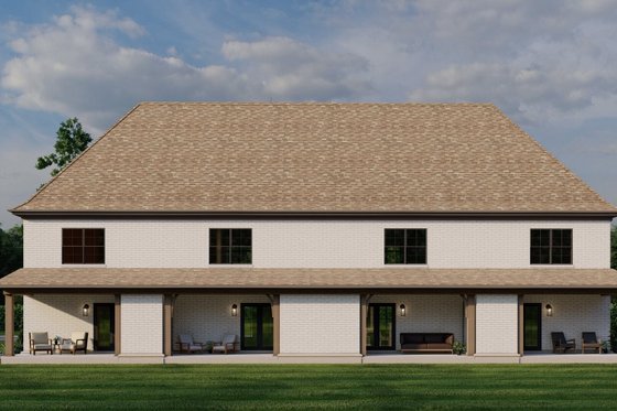 Exterior - Other Elevation 1 for European House Plan #17-2525 - 2 bed, 2.5 bath