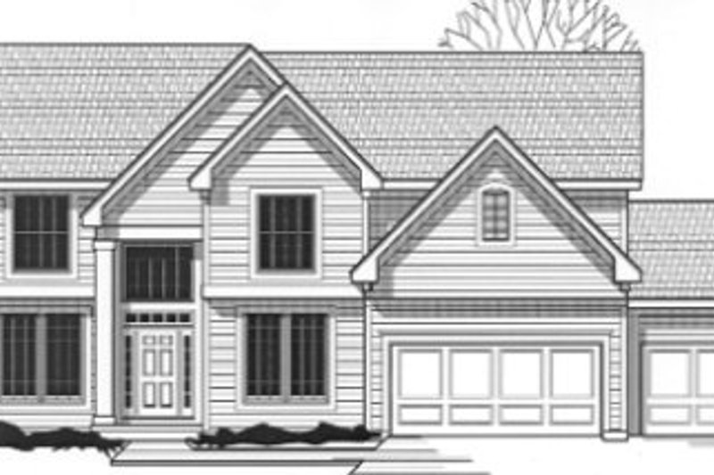 Traditional Style House Plan - 4 Beds 3 Baths 2576 Sq/Ft Plan #67-863