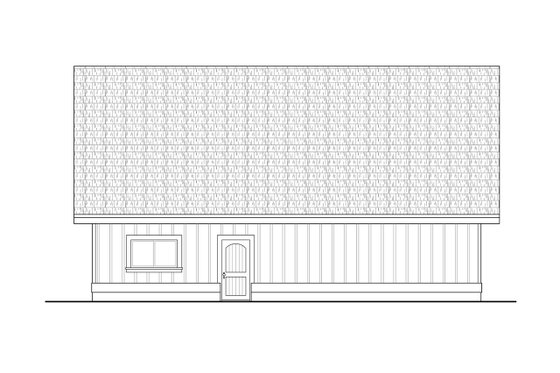 Exterior - Other Elevation for Country House Plan #124-1145, 0 bath