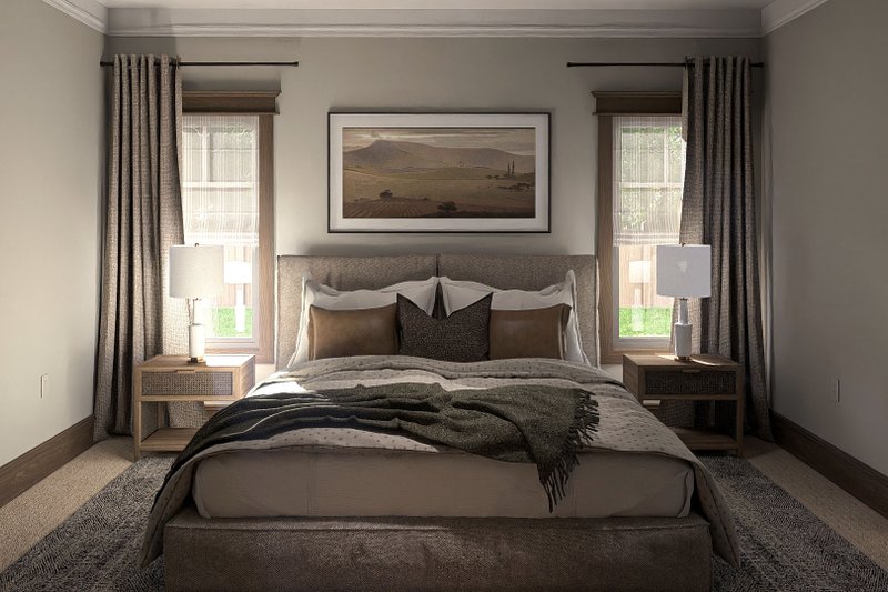 House Design - Interior - Master Bedroom for Craftsman House Plan #455-418 - 3 bed, 2 bath