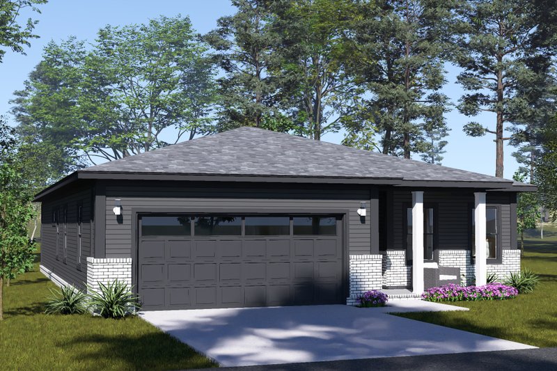 Architectural House Design - Exterior - Other Elevation 2 for Modern House Plan #513-2454 - 3 bed, 2.5 bath