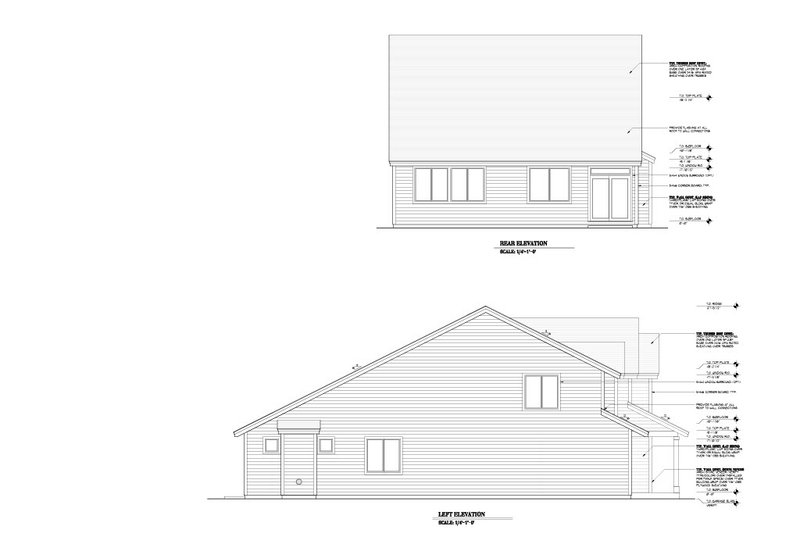 House Blueprint - Exterior - Other Elevation 1 for Craftsman House Plan #53-757 - 4 bed, 2.5 bath