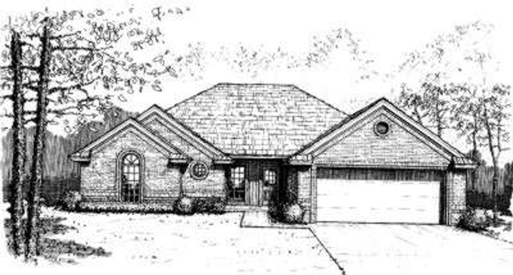 Exterior - Front Elevation 2 for Traditional House Plan #310-127 - 4 bed, 2 bath