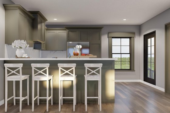 Interior - Kitchen 4 for Country House Plan #923-357 - 2 bed, 2 bath