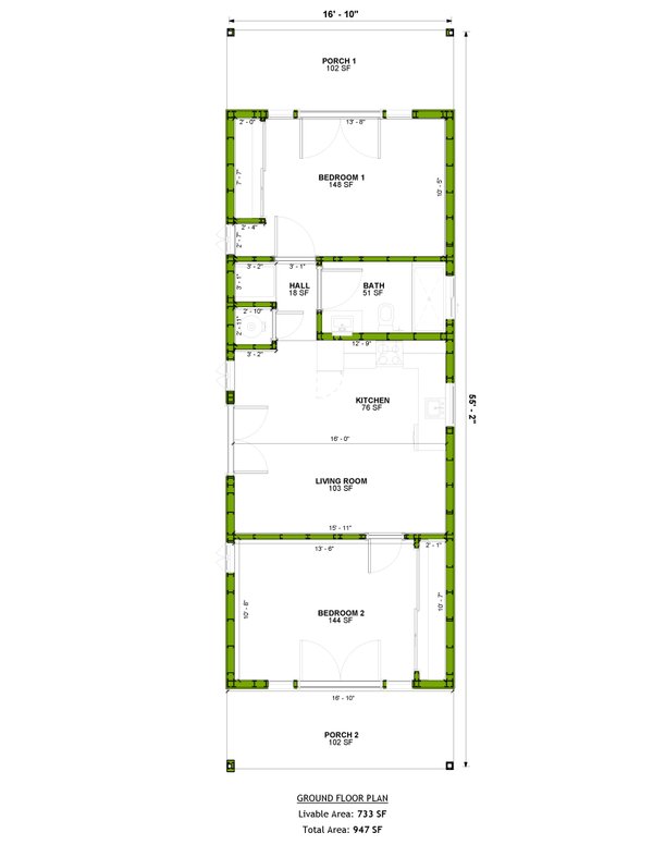 Dream House Plan - Ranch Floor Plan - Main Floor Plan #1106-122