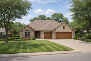 Exterior - Front Elevation for Traditional House Plan #20-2089 - 2 bed, 2 bath