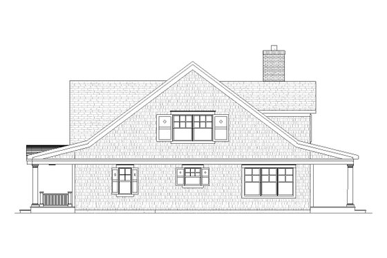 Exterior - Other Elevation 1 for Traditional House Plan #901-32 - 4 bed, 2.5 bath