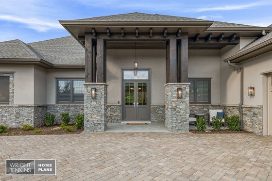 Exterior - Front Elevation 6 for Craftsman House Plan #938-148 - 4 bed, 4.5 bath
