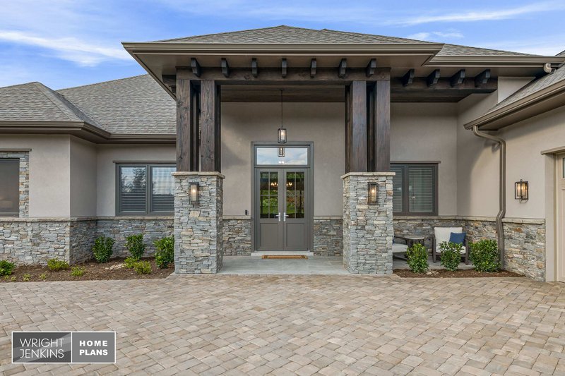 House Design - Exterior - Front Elevation 6 for Craftsman House Plan #938-148 - 4 bed, 4.5 bath