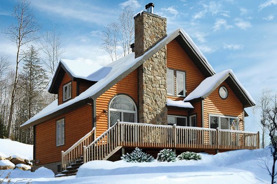 Exterior - Rear Elevation 6 for Cottage House Plan #23-2047 - 3 bed, 2 bath