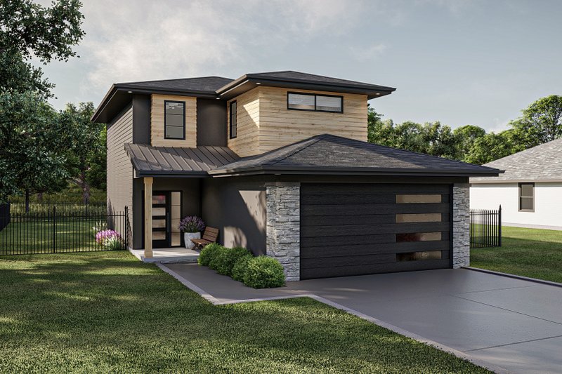 Dream House Plan - Modern Exterior - Front Elevation Plan #455-530