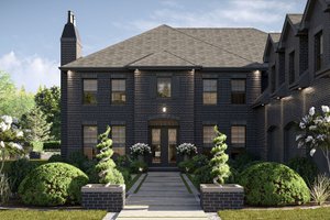Colonial Exterior - Front Elevation Plan #455-388