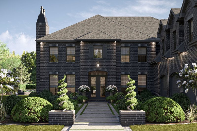 Colonial Style House Plan - 5 Beds 4.5 Baths 5041 Sq/Ft Plan #455-388