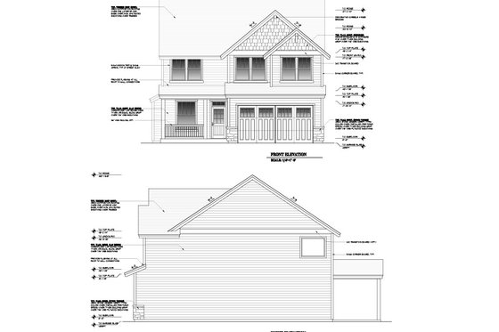 Exterior - Other Elevation for Craftsman House Plan #53-707 - 5 bed, 2.5 bath