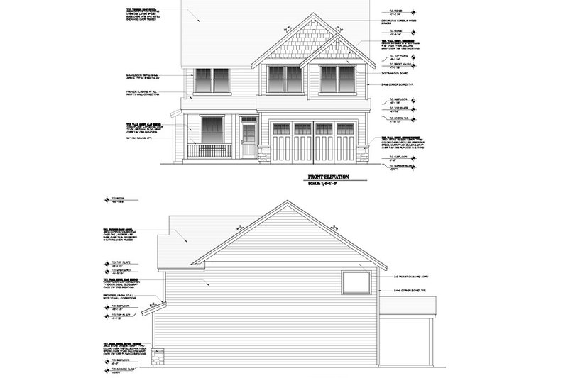House Design - Exterior - Other Elevation for Craftsman House Plan #53-707 - 5 bed, 2.5 bath
