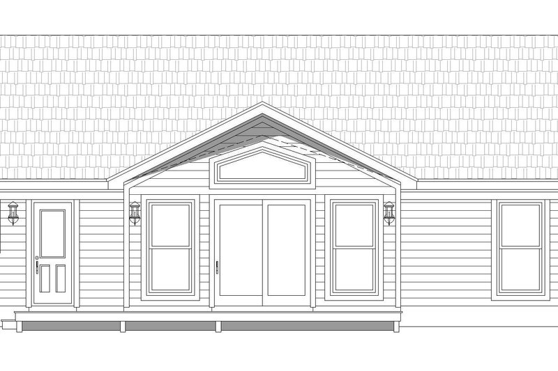 Dream House Plan - Exterior - Front Elevation 3 for Country House Plan #932-61 - 2 bed, 2 bath