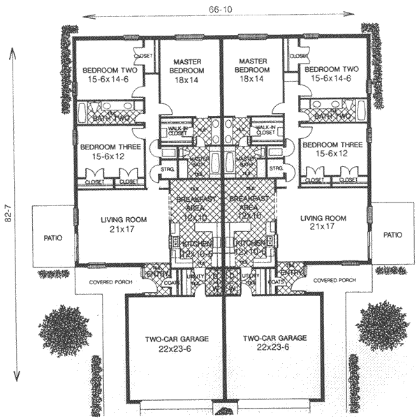 Architectural House Design - Traditional Floor Plan - Main Floor Plan #310-465