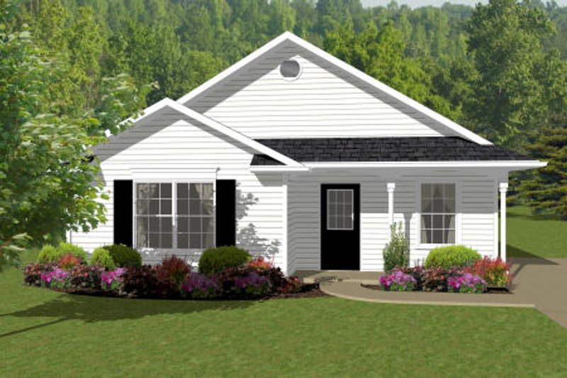 House Plan Design - Cottage Exterior - Front Elevation Plan #14-239