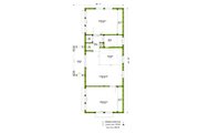 Mediterranean Style House Plan - 2 Beds 1 Baths 779 Sq/Ft Plan #1106-102 Floor 