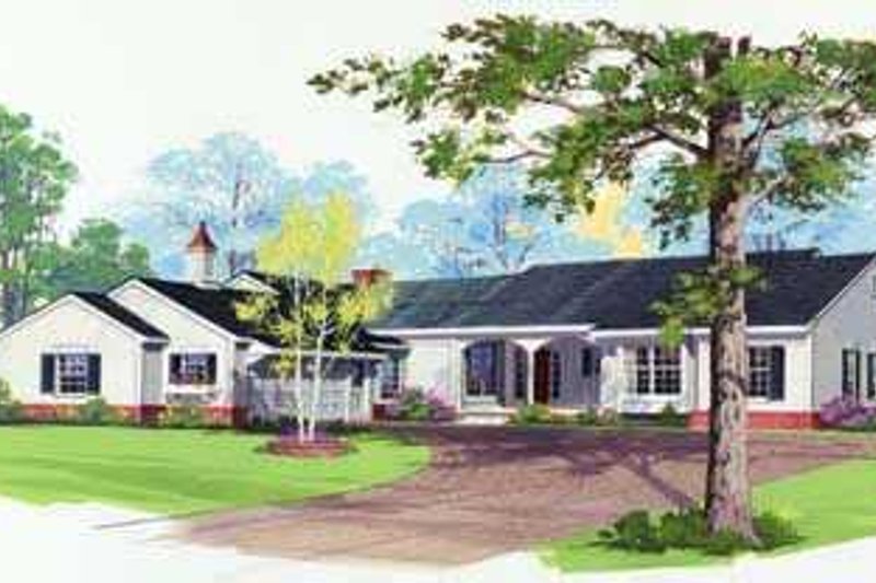 Architectural House Design - Traditional Exterior - Front Elevation Plan #72-159