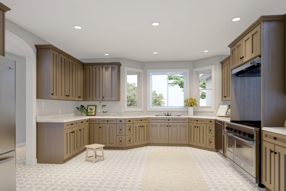 Interior - Kitchen for Ranch House Plan #1060-34 - 6 bed, 3 bath