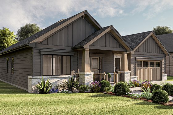 Exterior - Other Elevation for Craftsman House Plan #455-219 - 3 bed, 2 bath