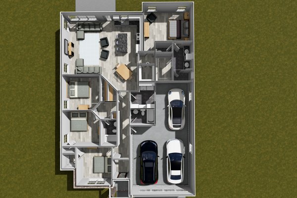 House Blueprint - Cottage Floor Plan - Main Floor Plan #513-2354