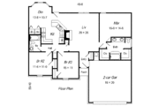 Ranch Style House Plan - 3 Beds 2 Baths 1399 Sq/Ft Plan #329-174 