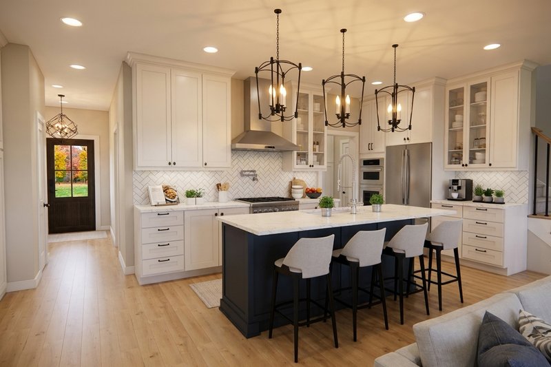 House Blueprint - Interior - Kitchen 1 for Farmhouse House Plan #51-1543 - 3 bed, 2.5 bath