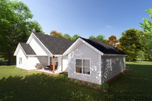 Exterior - Other Elevation 2 for Traditional House Plan #513-17 - 3 bed, 2 bath