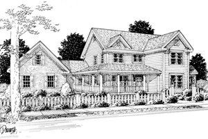 Farmhouse Exterior - Front Elevation Plan #20-239