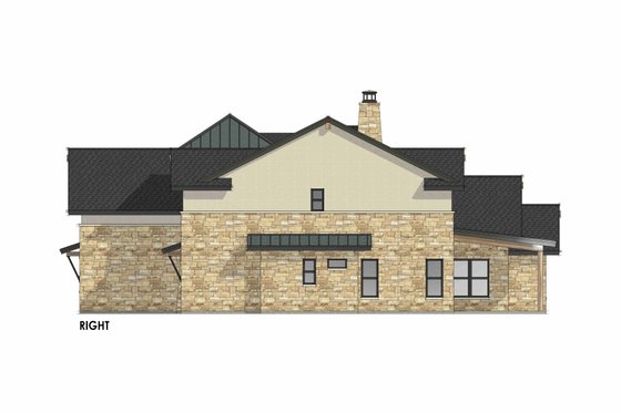 Exterior - Other Elevation 1 for Mediterranean House Plan #1096-29 - 4 bed, 3.5 bath