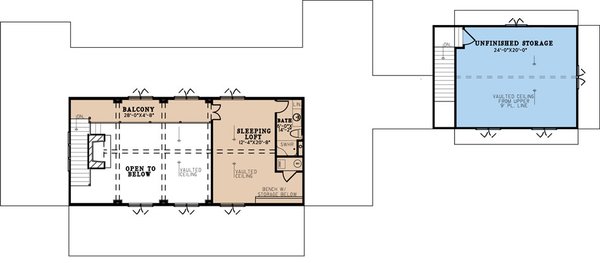 House Design - Country Floor Plan - Upper Floor Plan #923-195